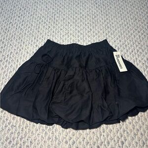 No Boundaries Black Mini Bubble Skirt